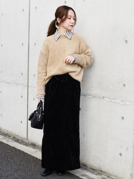 関田さん(レディース・160cm)の冬コーディネート