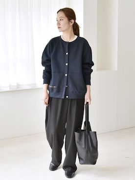 「SHIPS」｜関田さん（レディース・160cm）の秋コーディネート