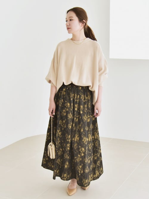 quaranciel:〈手洗い可能〉AQUA カシミヤ ミックス ドルマン