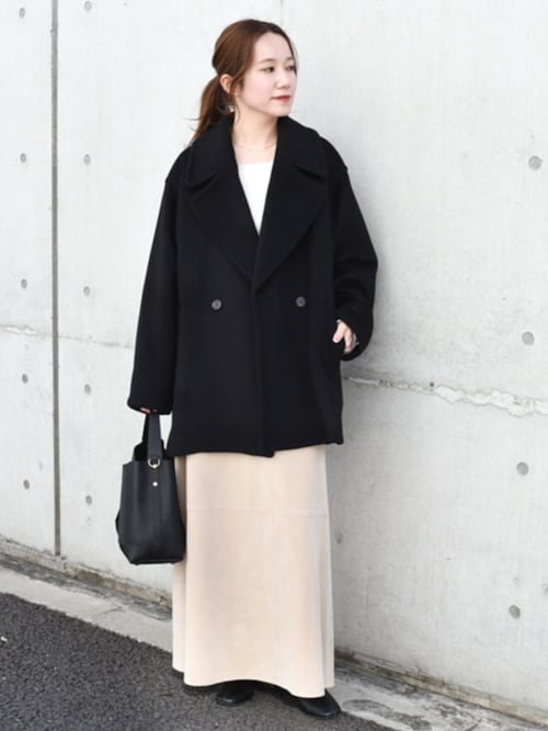 セール】quaranciel: PURE WOOL ダブルブレスト テーラード ハーフ