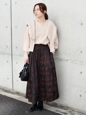 関田さん(レディース・160cm)の冬コーディネート