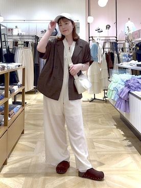 「LOWRYS FARM（ローリーズファーム）のアイテム（帽子）」を使った、aikaさん（レディース・160cm）の春コーディネート