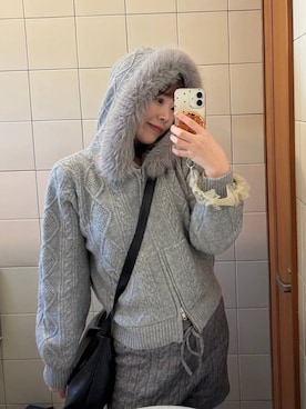 aikaさん（レディース・160cm）の冬コーディネート