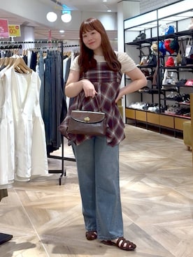 「アイテム（ボストンバッグ）」を使った、aikaさん（レディース・160cm・20代）の夏コーディネート