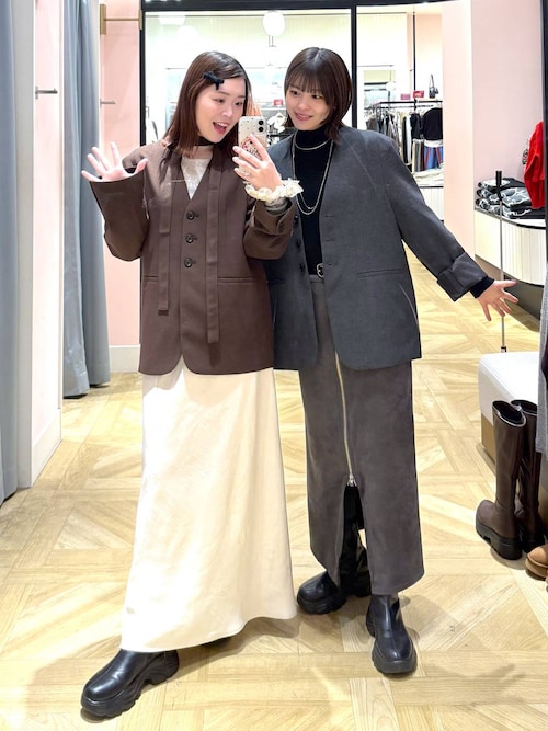 セール】TRノーカラージャケット 455469（テーラードジャケット