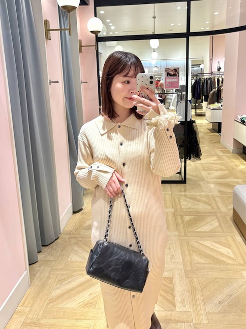 M isha&Puff ニットワンピース8Y 涙開き風ミモレ丈ニットワンピースsdpxyf3300 ブラック – [公式]SAISON