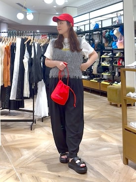「アイテム（キャップ）」を使った、aikaさん（レディース・160cm・20代）の夏コーディネート