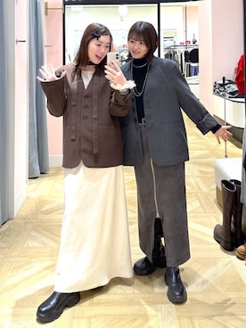 「アイテム（テーラードジャケット）」を使った、aikaさん（レディース・160cm・20代）の冬コーディネート