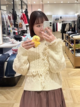 「アイテム（ポロシャツ）」を使った、aikaさん（レディース・160cm）の秋コーディネート