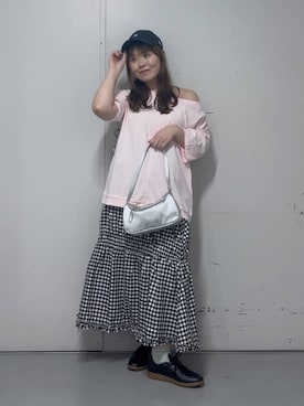 「アイテム（キャップ）」を使った、aikaさん（レディース・160cm・20代）の春コーディネート