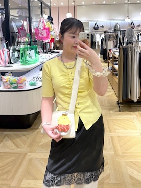 「LOWRYS FARM（ローリーズファーム）のカットイージーコクーンパンツ　292362（スウェットパンツ、グレー系）」を使った、aikaさん（レディース・160cm）の春コーディネート