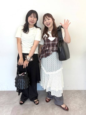 「アイテム（キャミソール、レッド系）」を使った、aikaさん（レディース・160cm）の夏コーディネート
