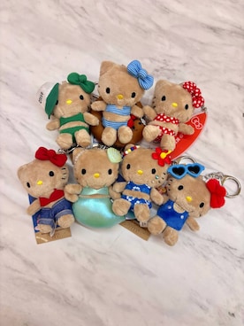 「LOWRYS FARM（ローリーズファーム）の【サンリオキャラクターズ】ヌイキーホルダー8 647243/GOODS（キーホルダー、その他）」を使った、aikaさん（レディース・160cm）の春コーディネート