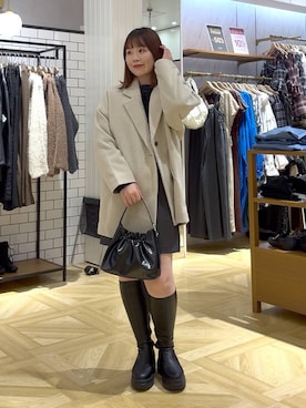 「冬コーデ」｜aikaさん（レディース・160cm）の冬コーディネート