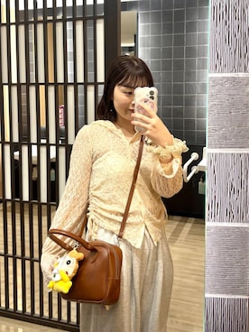 「アイテム（エコバッグ/サブバッグ）」を使った、aikaさん（レディース・160cm）の秋コーディネート