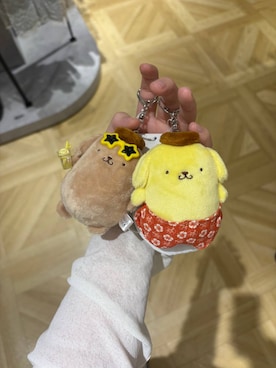 「LOWRYS FARM（ローリーズファーム）の【サンリオキャラクターズ】ヌイキーホルダー8 647243/GOODS（キーホルダー、その他）」を使った、aikaさん（レディース・160cm）の春コーディネート