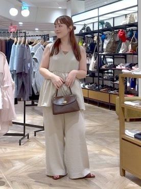 「アイテム（サロペット/オーバーオール）」を使った、aikaさん（レディース・160cm・20代）の夏コーディネート