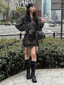 WEB限定】ラメクロップドZIPフーディー【セットアップ対応