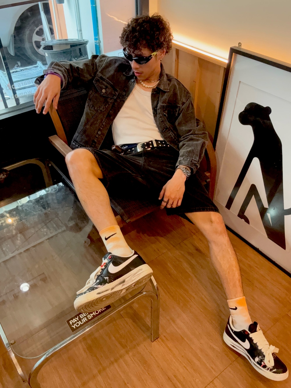 G Dragon Air Force Outfit NIKE X GD PARANOISE PEACEMINUSONE AIR