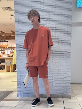 「アイテム（クラッチバッグ）」を使った、sawaさん（メンズ・178cm）の夏コーディネート