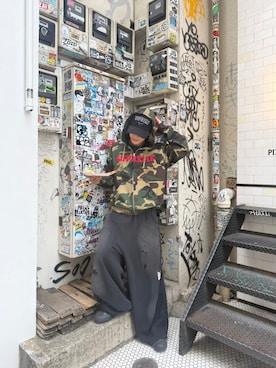 「アイテム（スニーカー）」を使った、azuk1ngさん（メンズ・169cm・10代）の秋コーディネート
