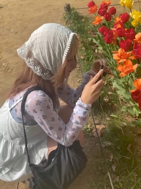 「ピクニックコーデ」｜mahinyo1222さん（レディース・169cm）の春コーディネート