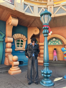 「SINSS（シンス）のアイテム（ブルゾン、ブラック系）」を使った、まさを。さん（メンズ・176cm）の冬コーディネート