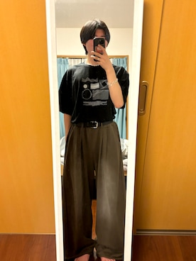「SINSS（シンス）のアイテム（Tシャツ/カットソー）」を使った、服好き社会人さん（メンズ・176cm）の春コーディネート