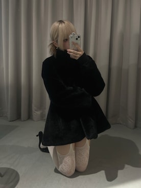 「アイテム（タイツ/ストッキング）」を使った、Carmeloさん（レディース・158cm）の秋コーディネート