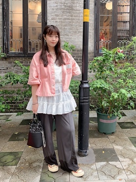 「アイテム（チュニック）」を使った、heisenさん（レディース・165cm）の秋コーディネート