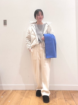 「アイテム（ストール/ショール）」を使った、horiさん（レディース・167cm）の秋コーディネート