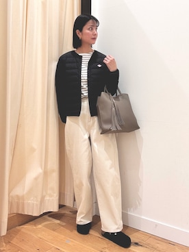 「アイテム（その他アウター）」を使った、horiさん（レディース・167cm）の秋コーディネート