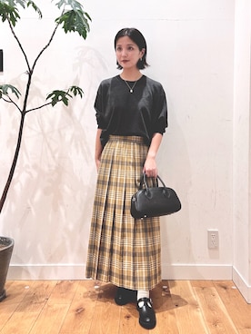 「アイテム（アクセサリー）」を使った、horiさん（レディース・167cm）の秋コーディネート