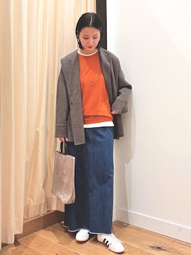 「adidas（アディダス）のadidas　TOKYO W（スニーカー）」を使った、horiさん（レディース・167cm）の秋コーディネート