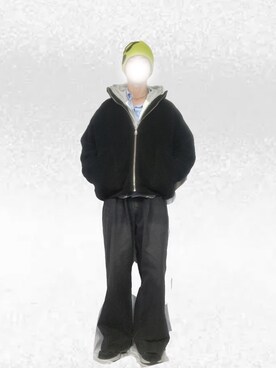 「アイテム（ステンカラーコート）」を使った、Tomoyaさん（メンズ・180cm）の冬コーディネート