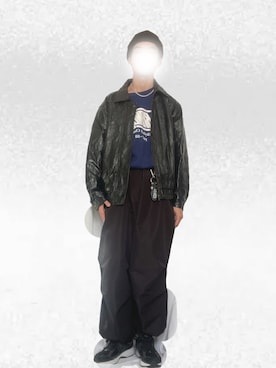 「アイテム（帽子）」を使った、Tomoyaさん（メンズ・180cm）の冬コーディネート