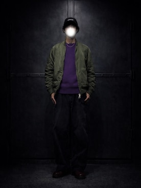 「GAP（ギャップ）のアイテム」を使った、Tomoyaさん（メンズ・180cm）の冬コーディネート