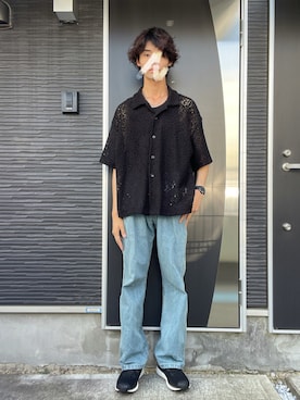 「FOSSIL（フォッシル）のアイテム」を使った、Tomoyaさん（メンズ・180cm）の夏コーディネート