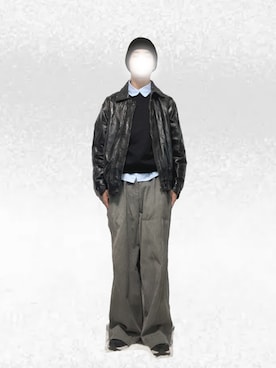 「PLST（プラステ）のアイテム」を使った、Tomoyaさん（メンズ・180cm）の冬コーディネート