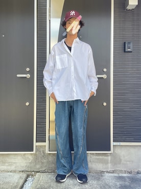 「FOSSIL（フォッシル）のアイテム」を使った、Tomoyaさん（メンズ・180cm）の夏コーディネート