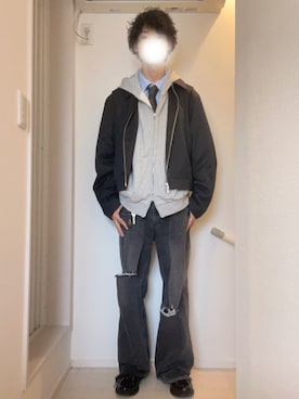 「CASPER JOHN（キャスパージョン）のアイテム」を使った、Tomoyaさん（メンズ・180cm）の春コーディネート