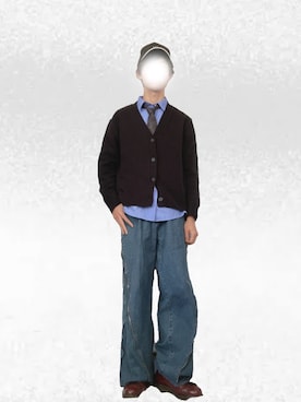 「H&M（エイチ・アンド・エム）のアイテム（トップス）」を使った、Tomoyaさん（メンズ・180cm）の冬コーディネート