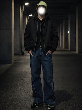 「GAP（ギャップ）のアイテム」を使った、Tomoyaさん（メンズ・180cm）の冬コーディネート