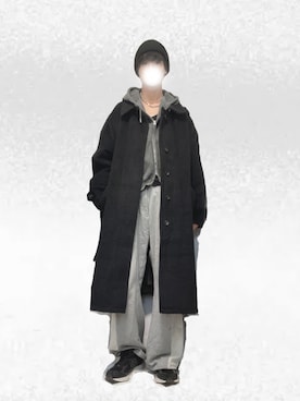 Wool Blend Shaggy Over Coat / ウールブレンドシャギーオーバーコート