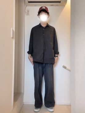 「soerte（ソエルテ）のアイテム」を使った、Tomoyaさん（メンズ・180cm）の春コーディネート