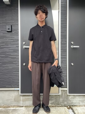 「アイテム（セットアップ）」を使った、Tomoyaさん（メンズ・180cm）の夏コーディネート