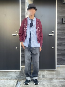 「Firsthand（ファーストハンド）のアイテム」を使った、Tomoyaさん（メンズ・180cm）の春コーディネート