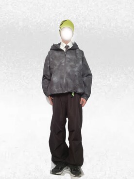 「アイテム（ニットキャップ/ビーニー）」を使った、Tomoyaさん（メンズ・180cm）の冬コーディネート