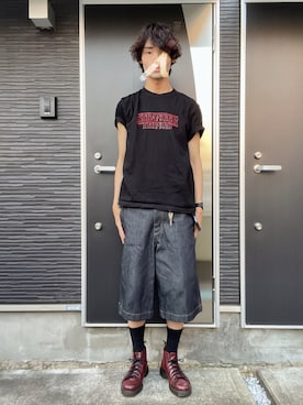 「FOSSIL（フォッシル）のアイテム」を使った、Tomoyaさん（メンズ・180cm）の夏コーディネート