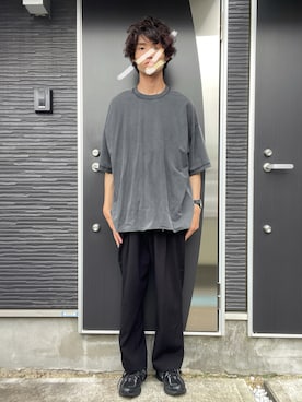 「GAP（ギャップ）のアイテム」を使った、Tomoyaさん（メンズ・180cm）の夏コーディネート